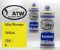 Preview: Alfa-Romeo, Yellow, 258 / A: 400ml Sprühdose + 400ml Klarlack - Set, von ATW Autoteile West.